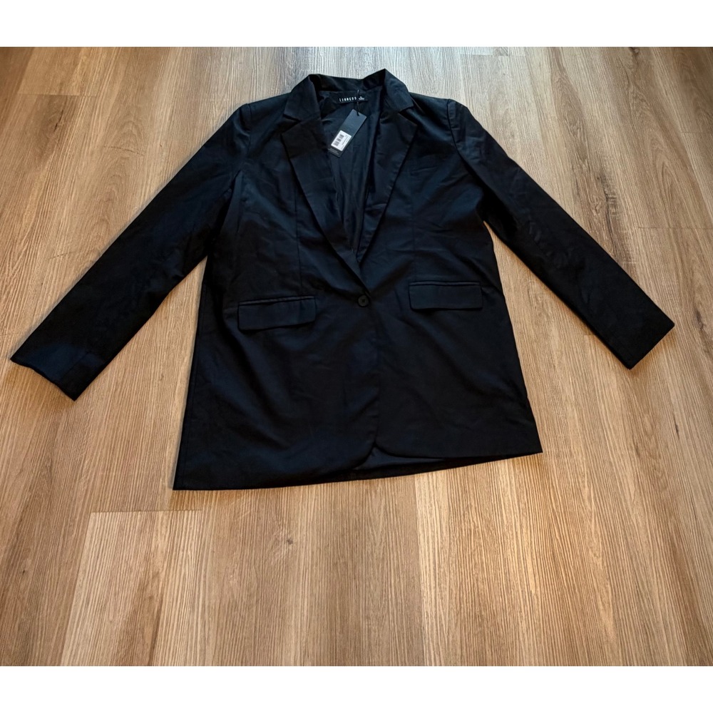 Lioness Olympia Blazer Dress Noir Black Oversized Single Button XL AU14 NWT - Picture 4 of 8